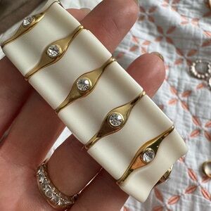Vintage ivory and gold colour bracelet